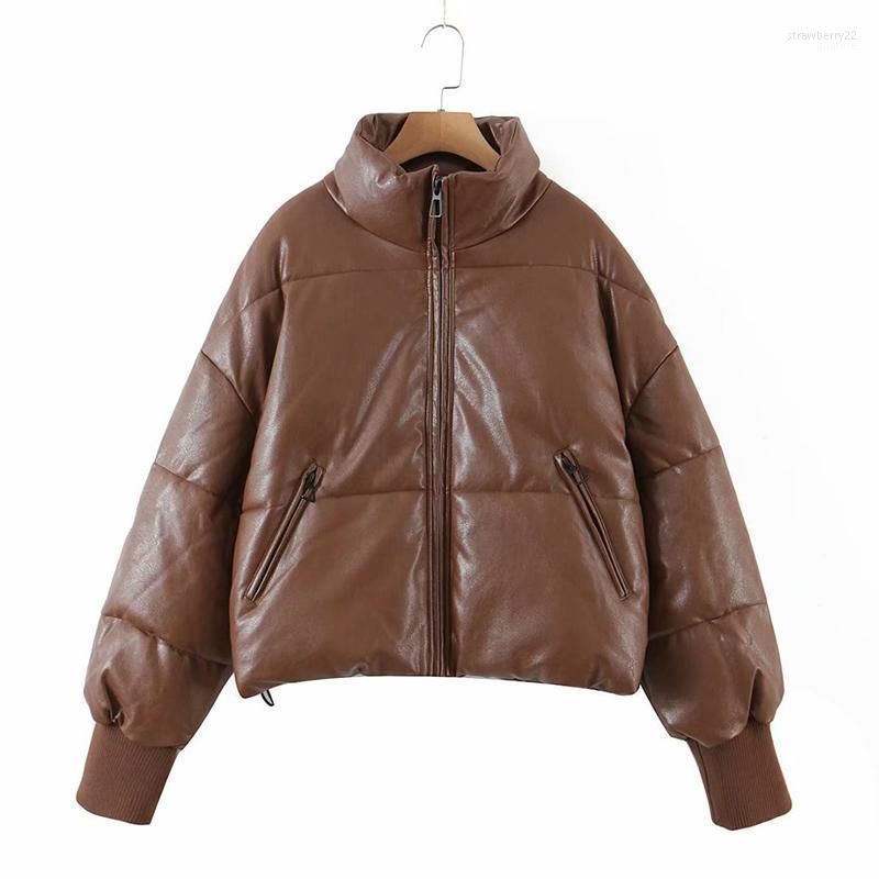 

Women's Down & Parkas 2022 Winter Jacket Thicken Warm Coat Stand Collar Jackets Solid Color Parka Women Fashion Streetwear Stra22, Black