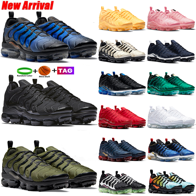 

2023 Men Women Plus TN Running Shoes Volt Fireberry Tennis Ball Orange Triple Black Wolf Grey White Red Blue Fury Full palm Trainers Sports Sneakers 36-46