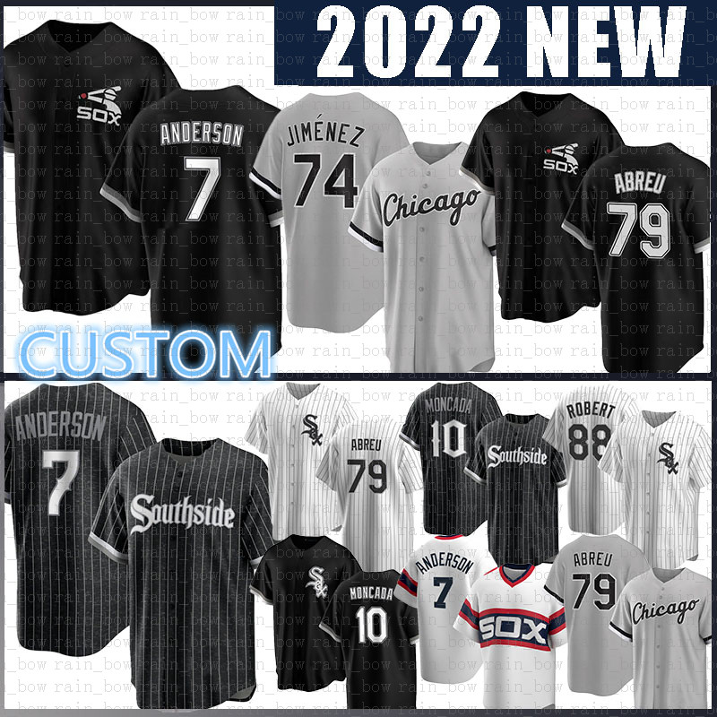 

2022 New Chicago Baseball Jersey White Sox 7 Tim Anderson 74 Eloy Jimenez Jose Abreu Luis Robert Yoan Moncada Bo Jackson Lucas Giolito Yermin Mercede Michael Thomas, Retro(size:m-3xl)baiwa