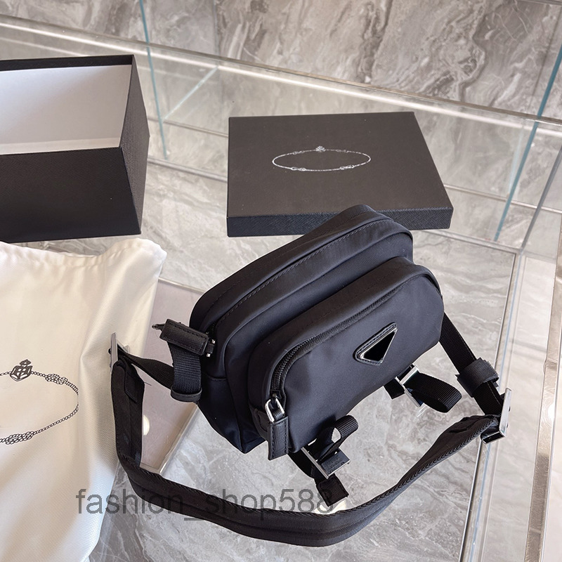 

Designer Men's Shoulder Bags Fashion High Quality Unisex Camera Bag Lady Wallet 19cm, Black