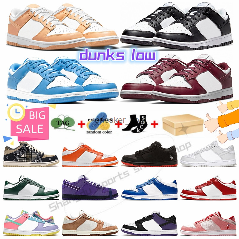 

Panda Men Women Casual Shoes lows Designer Sneakers Team Green Grey Fog Syracuse Pink UNC Orange Pearl Chicago Outdoor Mens Trainers Sports, 19
