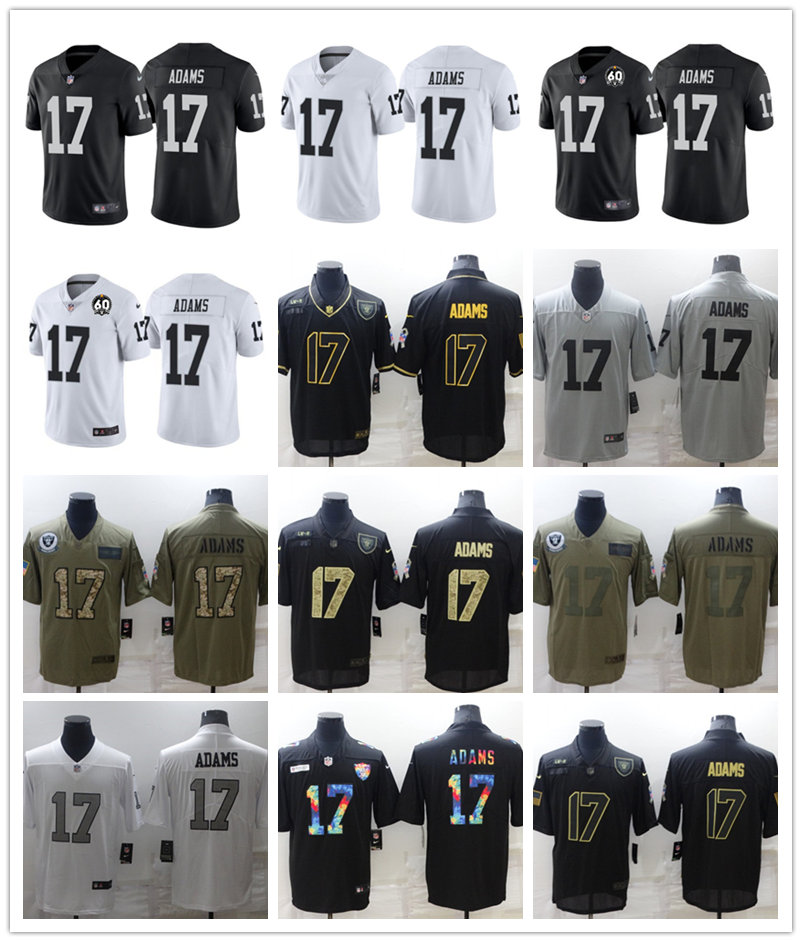 

Las Vegas''Raiders''MEN 17 Davante Adams Crucial Catch USA Camo 2022 Salute To Service Stitched Limited football Jersey