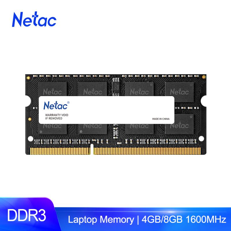 

RAMs Netac DDR3 NB 4GB 8GB 1600MHz DDR3L Memoria Ram 204pin PC3 12800 1.35V Module For LaptopRAMs