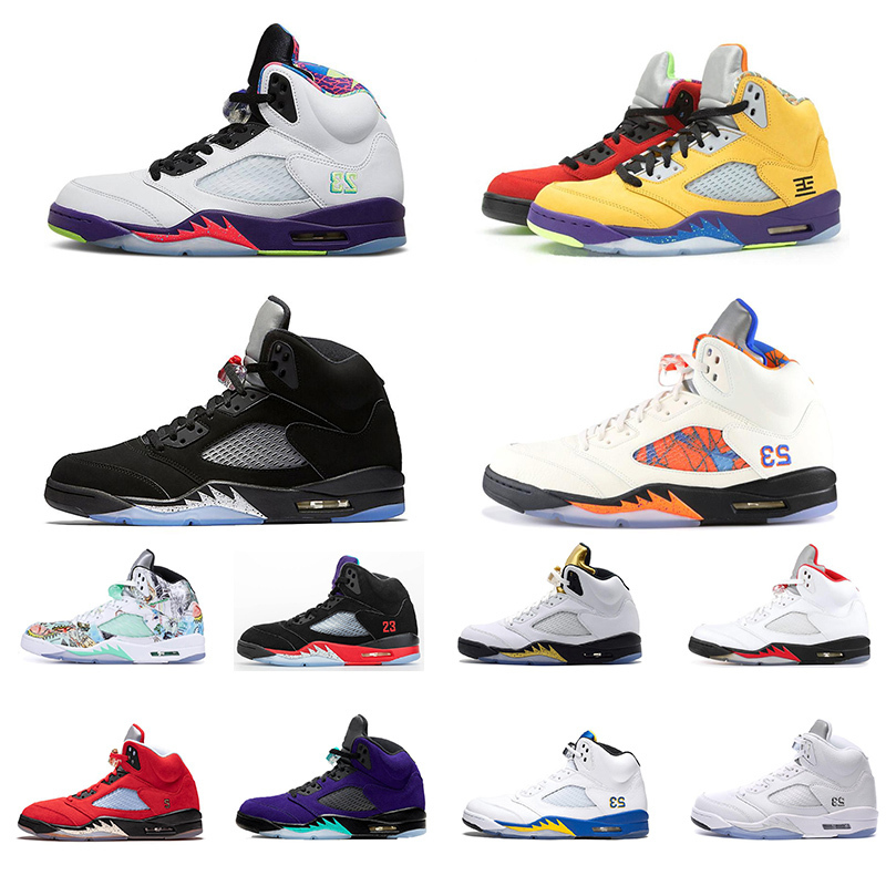 

New Arrivals 2020 Hyper Royal 5 5s Men Basketball Shoes Grape White Black What the Oregon Alternate Bel Fire Red Sport Sneakers