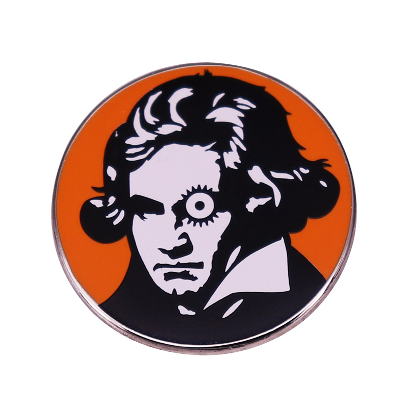 

A Clockwork Orange Movie Ludwig Van Beethoven Pin Button Badge, As picture
