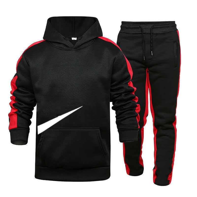

Mens designer sportswear Tracksuits Hoodie fashion track and field clothes outdoor sportswear running fitness 2022 High Quality Printed Sets, White