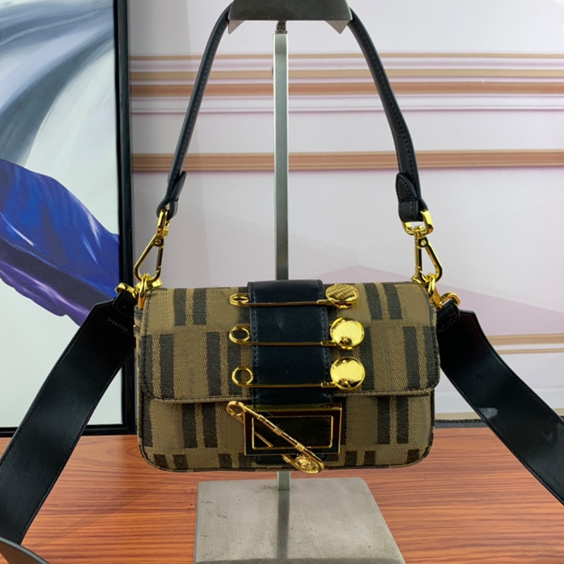 

Classic Baguette Clutch Bag Tote Purse Crossbody Bags Women Underarm Shoulder Handbags Leather Canvas Metal Pin Decoration Vintage Evening Party Clutch Purses, Box