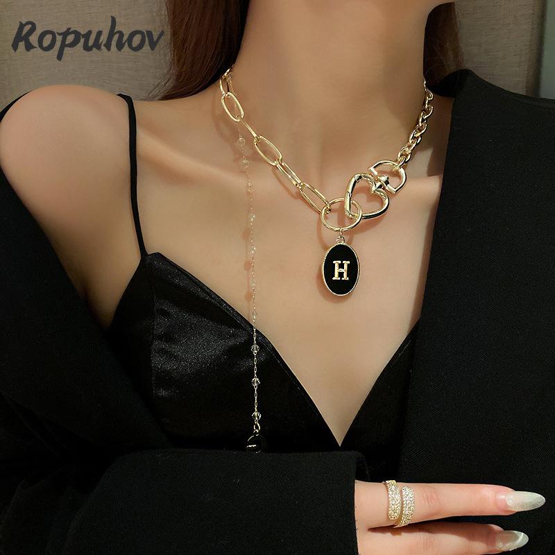 

Chains Ropuhov 2022 Jewelry For Woman Gift Korean Fashion Football Necklace Goth Cuban Link Chain Wholesale