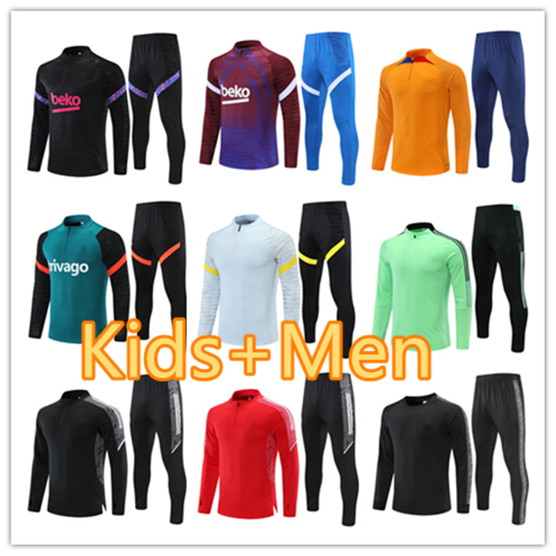 Hivelle 2021 2022 Nouveau kit adulte à manches longues Veste de football uniformes