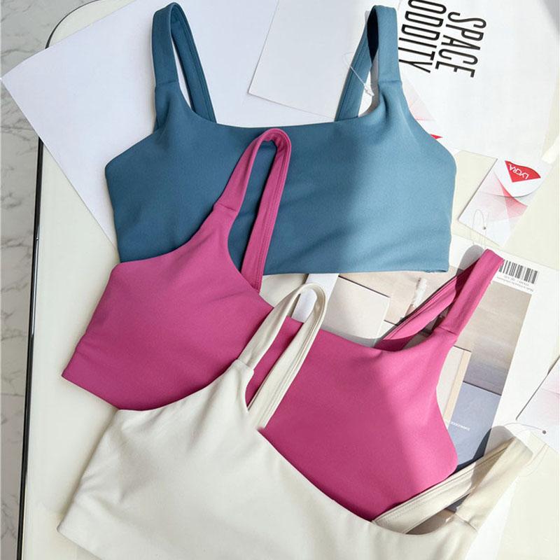 

Yoga Outfit Women Lycra U-neck Sports Bra Light Medium Support Breathable Workout For Fitness Gym ClothesYoga, Black