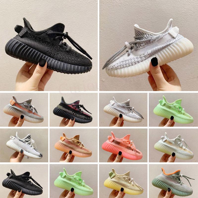 

Kids Children Running Shoes Youth Reflective Cream Hyper True Form Static 2.0 Infant Bred Beluga toddlers Kan ZnB''Yeezies''Boost''Yezzies'', Photo color