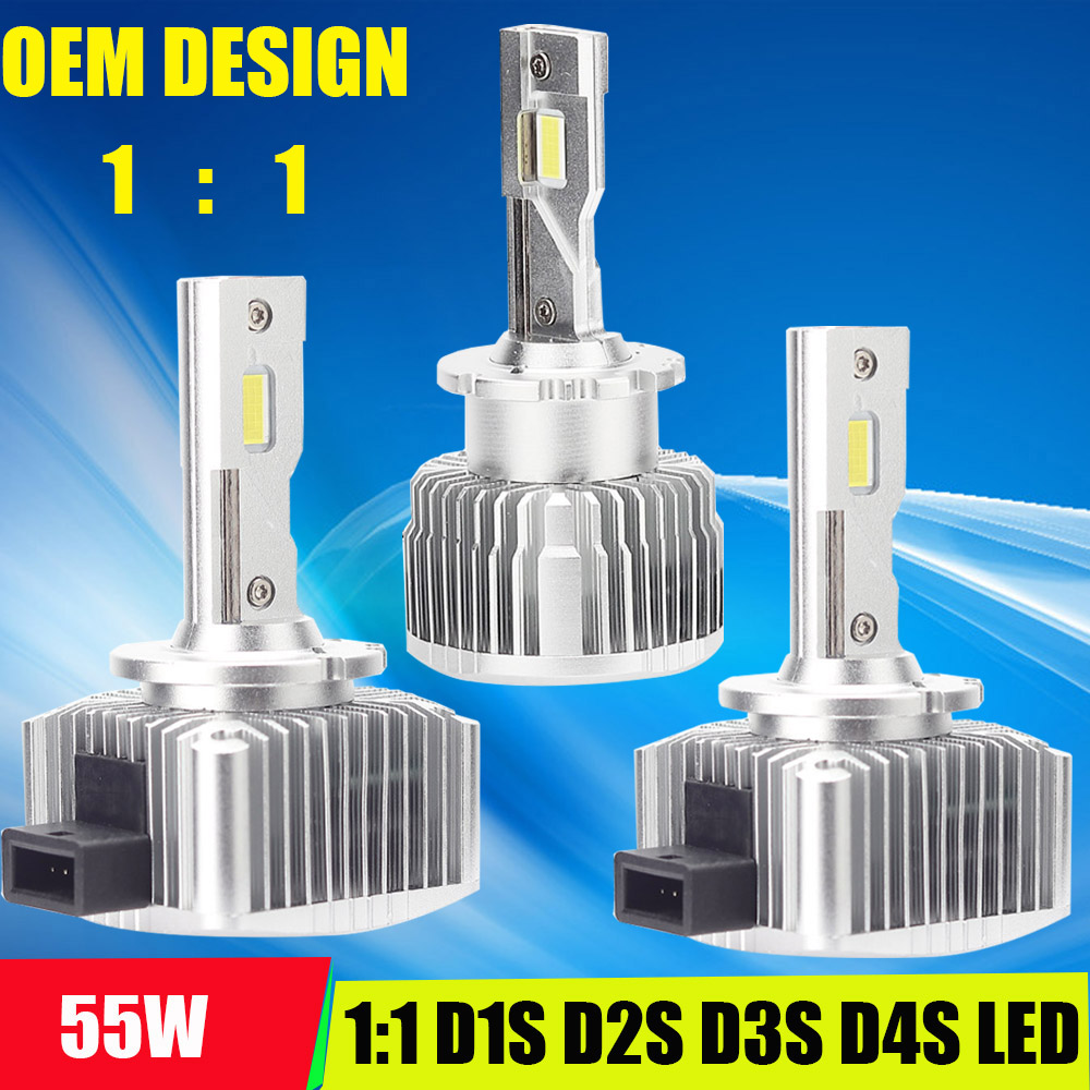 

plug & play 55W OEM D1S D2S D3S D4S auto led headlight canbus no error free 6000k led light