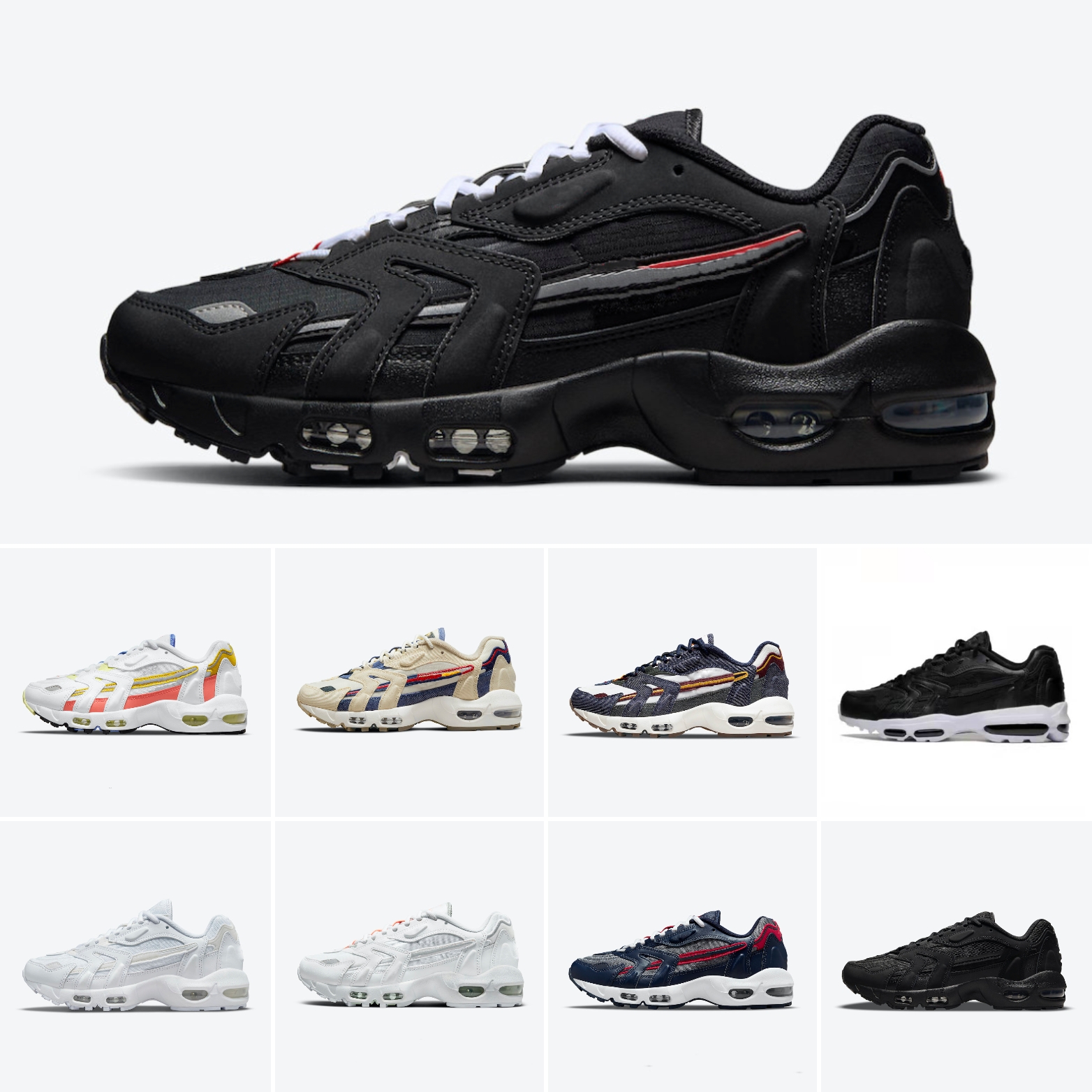 

96 Sneaker Designer sneakers running shoes Tech white pure triple black pink glaze magic ember 96s triple rubber outsole cotton cloth upper anti slip light pipens, #5