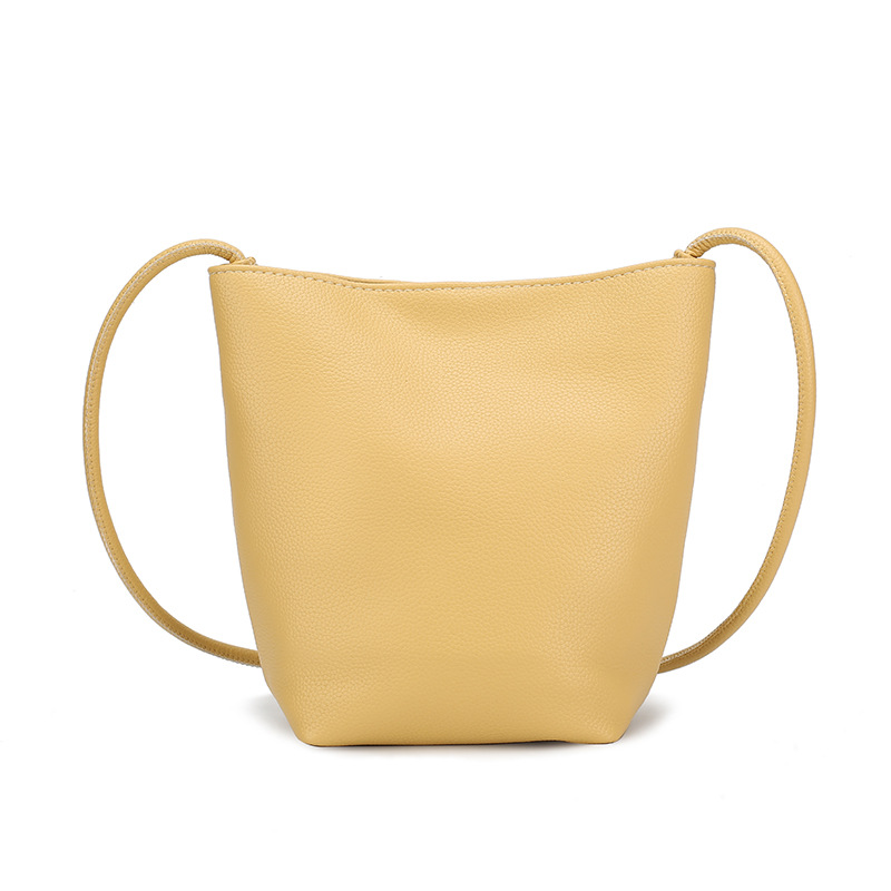 

3pcs Stuff Sacks Women PU Plain Bucket Shaped Crossbody Bag Mix Color, Black