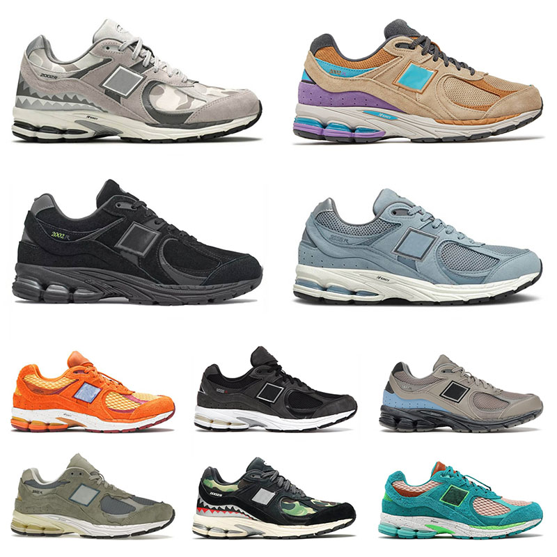 

Luxury 2002r Designer Casual Shoes For Mens Womens Deep Taupe Grey Camo Black Munsell White Protection Pack Sea Salt Nightwatch Green Sports Sneakers Trainers, 36-45 light blue