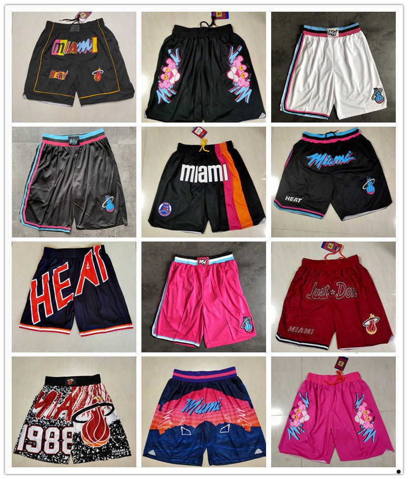 

Miami''Heat''men Throwback Basketball Shorts pocketKFN4, Color