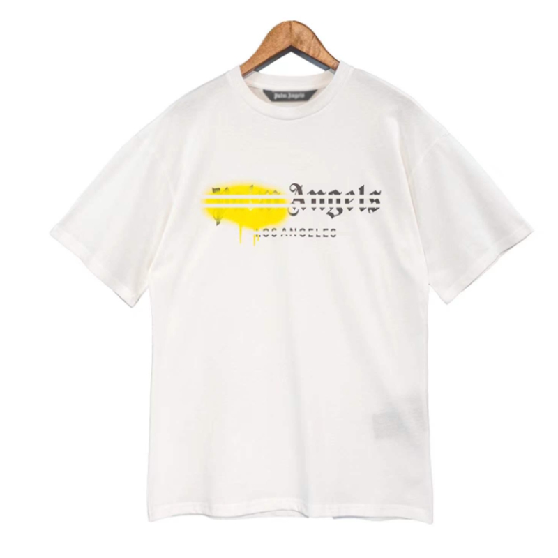 

22SS Designer of luxury T-shirt brand Palms Angels angel t shirt PA Clothing spray letter short sleeve spring summer tide men and women tee, A003