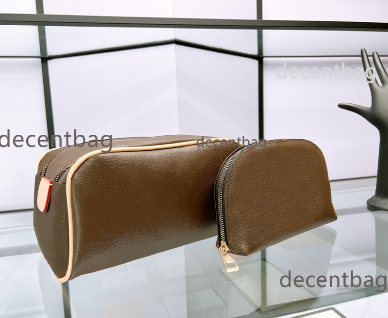 

Luxury King Size Cosmetic Bags 2pcs/set Designers Toiletry Bag Toilet Purse Women Beauty Makeup Case Travel Zipper Kits Tote Fashion Woman Clutch