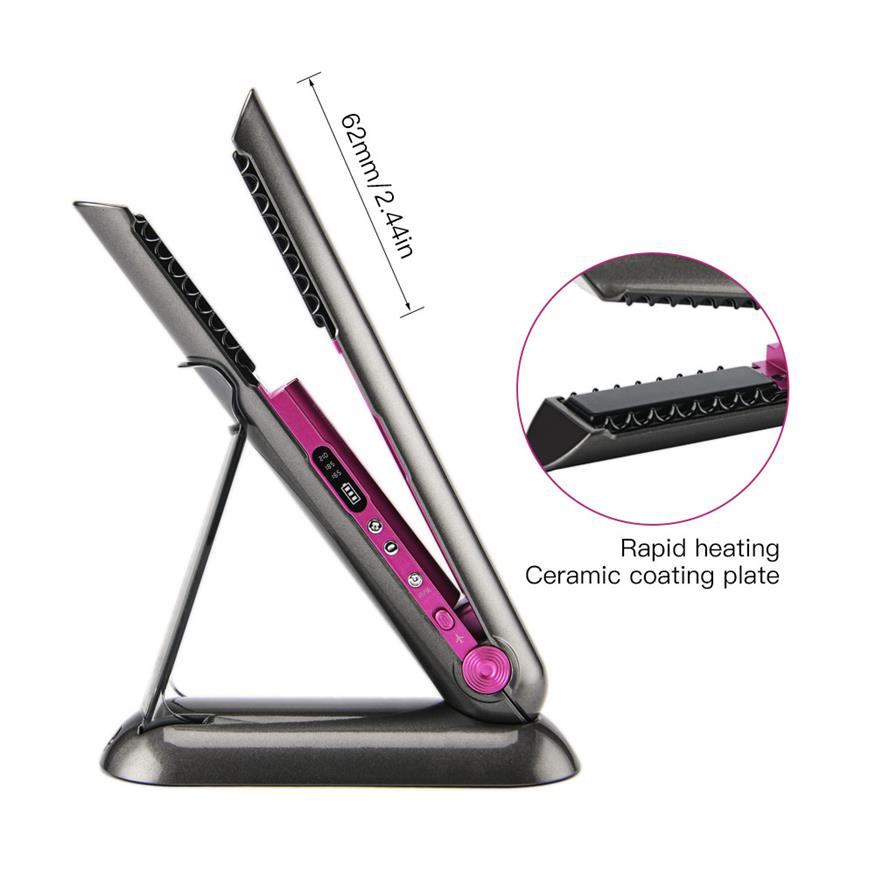 

Straight Wireless Cordless Hair Straightener Two-in-one USB Charging Smart Portable Curling Iron Dual-use263G