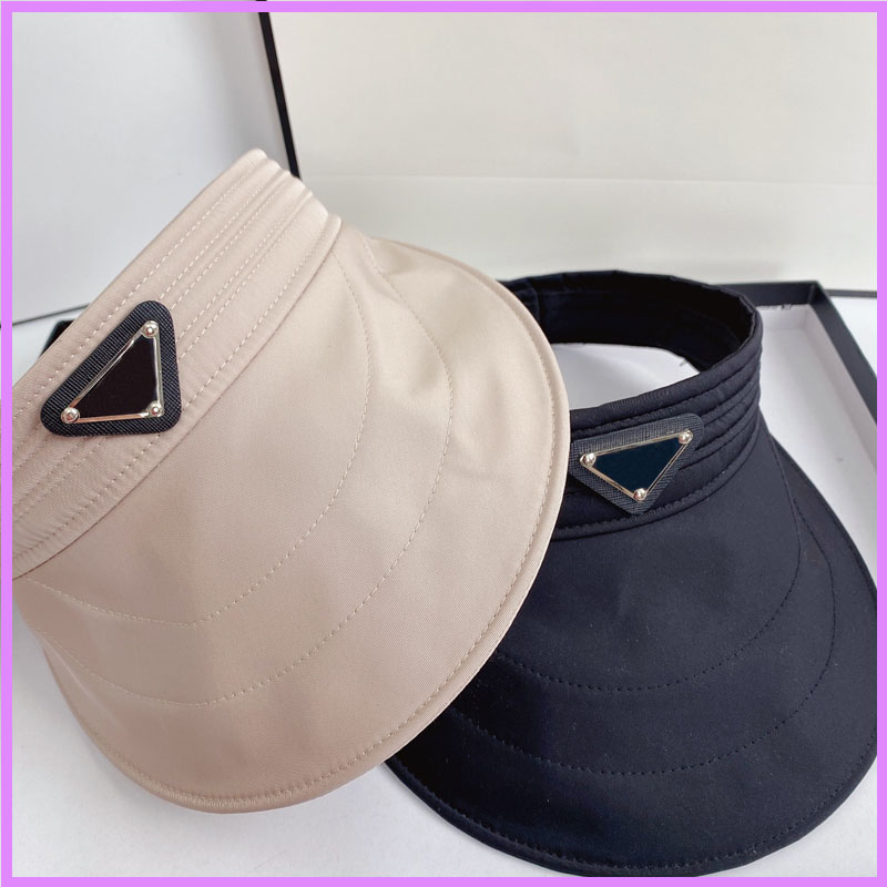 

Sun Visor Women Men Top Empty Hat Designer Summer Casquette Outdoor Sunscreen Caps Hats Mens Womens Baseball Cap Bucket Hat NICE D224293F, Black