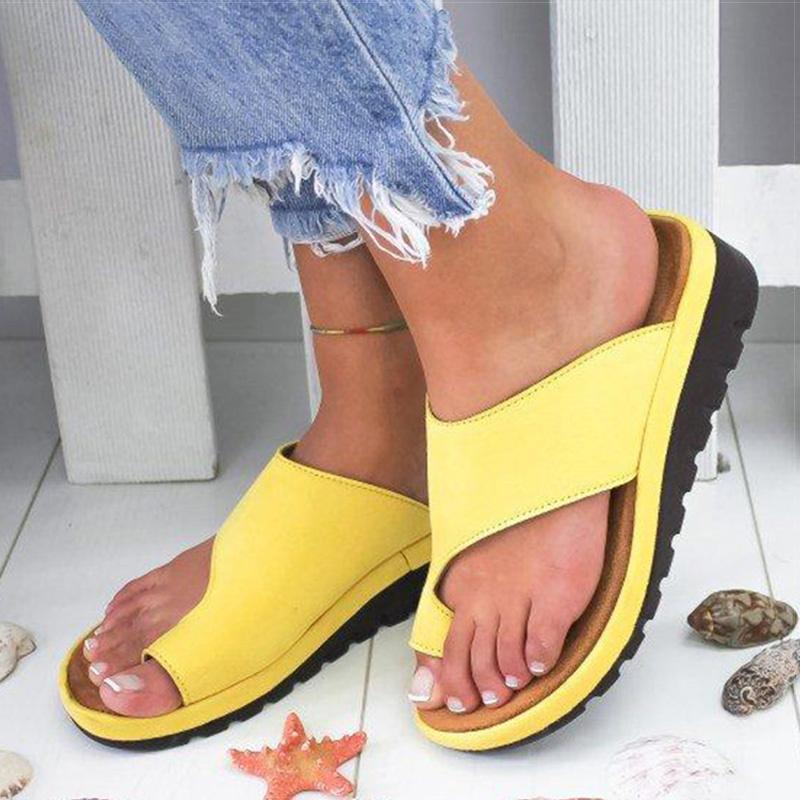 

Slippers OP40 summer women casual flat sole soft big toe sandals comfortable platform big fashion brands in Europe and America, Other model contact with us