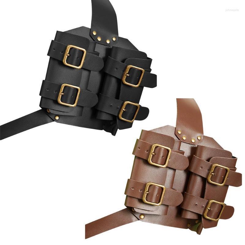 

Day Packs Medieval Retro Sword Frog Shoulder Strap Holder Adjustable PU Leather Sleeve Costume Gear, Black