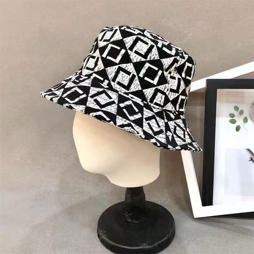 

2022 Luxury summer fashion leisure designer Bucket Hat advanced classic F-letter sense full of simple men's and women's Fisherman's shading 3 colors