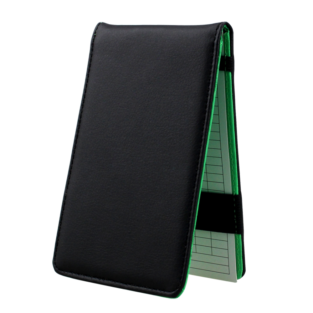 

PU Leather Golf Scorecard Holder Score Card Notebook Accessories