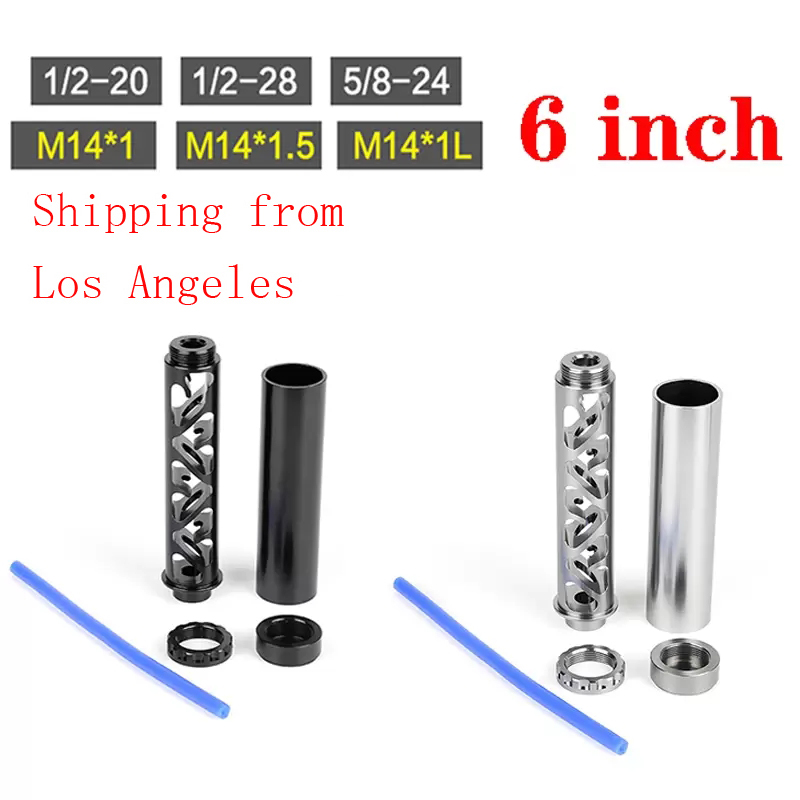 

6 inch Fuel Filter extension Spiral 1/2-20 1/2-28 5/8-24 M14X1/1.5/1L M24X1.5 M15X1 M16X1 m18X1 3/4-16 13/16-16 Alloy Single Core for NaPa 4003 WIX 24003 Solvent Trap Motorcycle