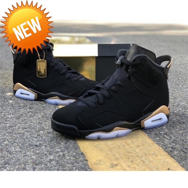 

men DMP 6 Released Gold outdoor Metallic Black 23 Retro Basketball CT4954-007 top Sport 6S quality shoes size 7~13 Udubq