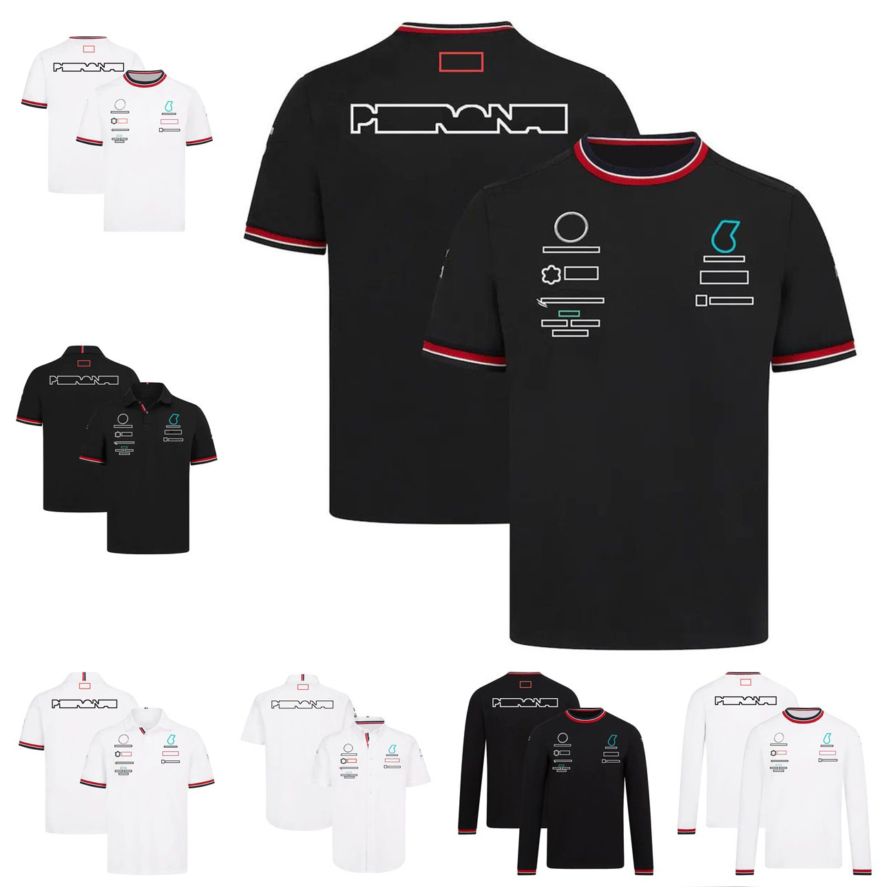

F1 formula one team uniform short-sleeved quick-drying racing suit plus size custom racing team uniform