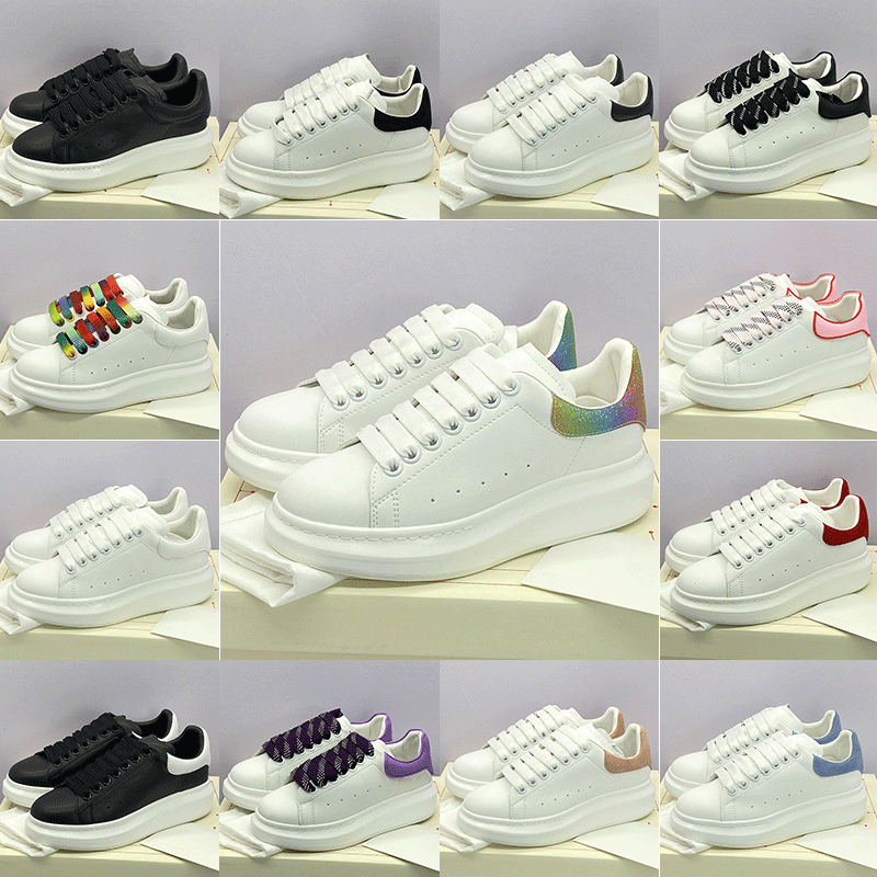 2022 Top Quality Mens Womens Casual Shoes 3M Reflective espadrilles flats platform oversized mens luxury sneakers mqueen shoe