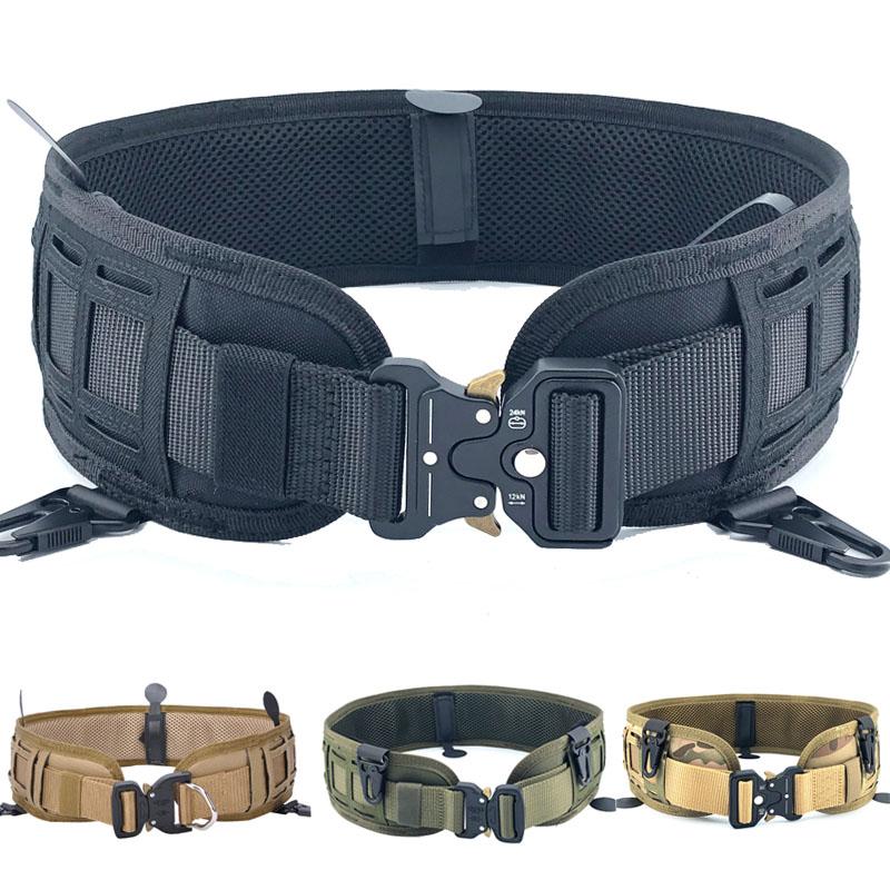 

Waist Support Tactical Belt Military Army Molle Heavy Duty Soft Padded War Battle Gear Outdoor Hunting Bag Carrier SupportWaist, Army green-a