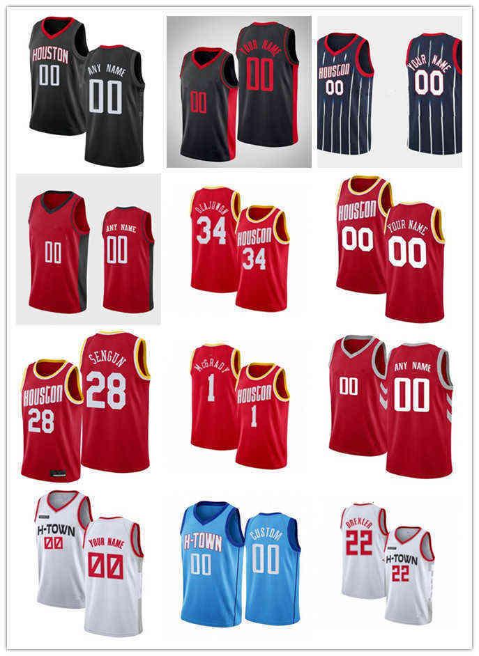 

''nba''JerseysMens Womens Youth Houston's Rockets's 28 Alperen Sengun 34 Hakeem Olajuwon 21 Trevelin Queen 6 Kenyon Martin Jr. Custom Baske, Color