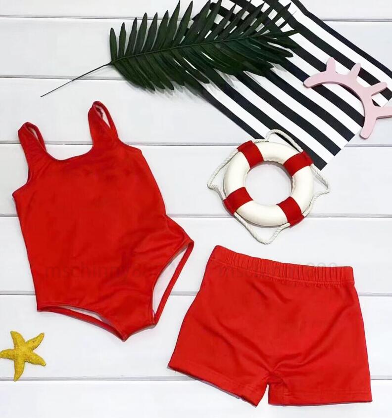 

Kids Swimwear Designer One-Piece Swimsuit Girls Kid Bikini Set Children Swimming Suit Toddler Infant Boys Beachwear Shorts Clothes, #1