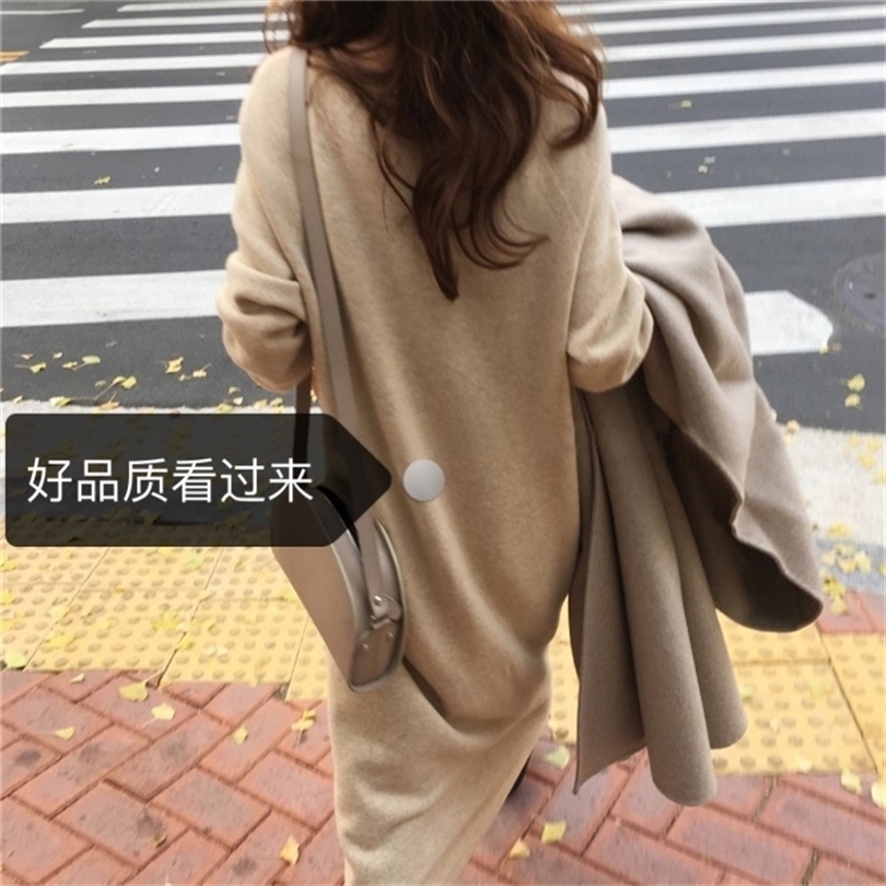 

Warm Sweater Women Autumn Dress Winter Long Sweater Knitted Dresses Long loose Maxi Oversize Lady Dresses Bodycon Robe Vestidos 201110, Blue