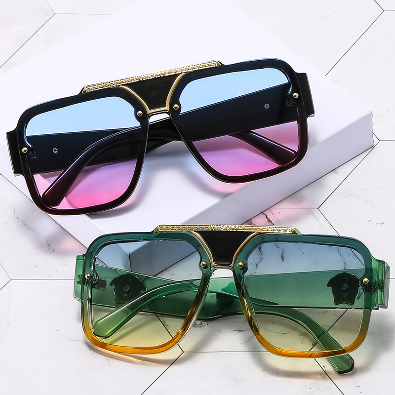 

Womens Designer sunglasses mens fashion retro large frame head sunglasses 8687 glasses