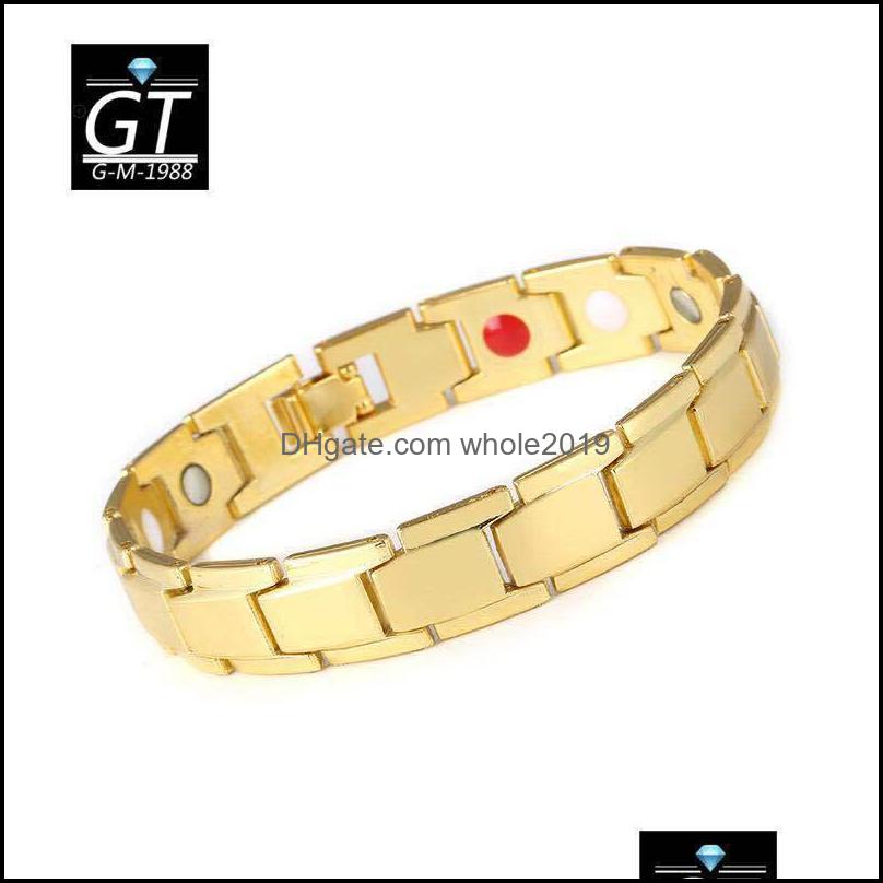 

Charm Bracelets Jewelry Man Titanium Steel Magnetic Bracelet Haberdashery Fashion Accessory Strap Drop Delivery 2021 Bdehome Dhxkh