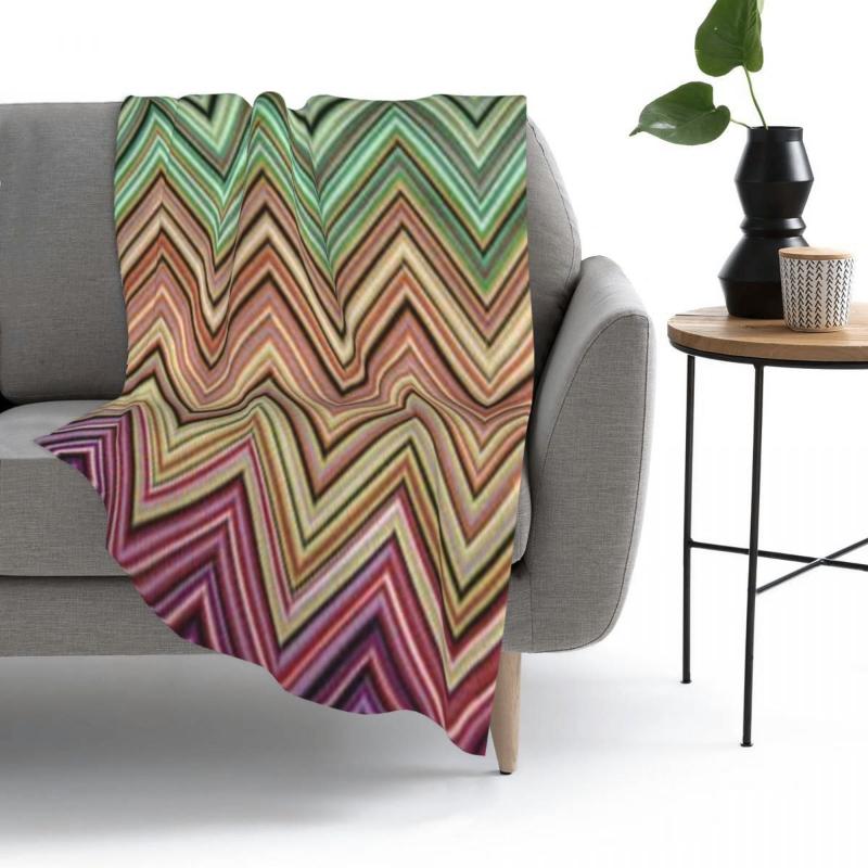 

Blankets Missoni Home Zigzag Throw Blanket Fleece Bed Sofa Flannel Warm Bedding On Travel Adult Child