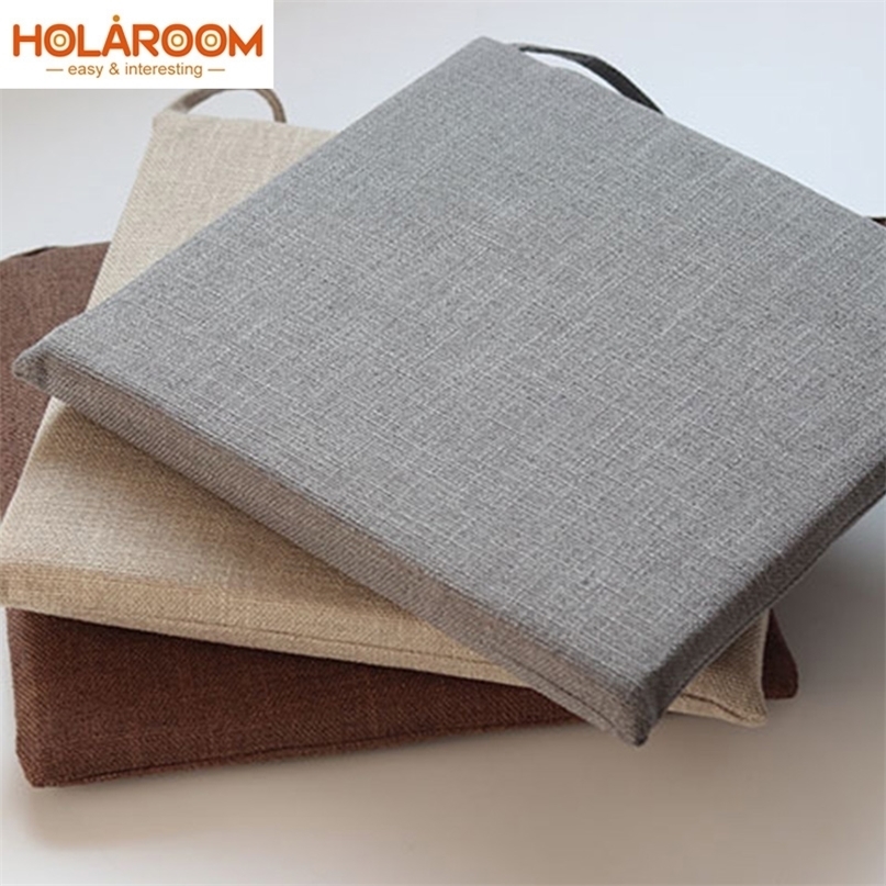 

Polyester and Linen Cushion Solid Color Adults Office Chair For Car Seat Home Sofa Decorations 220406, Grey