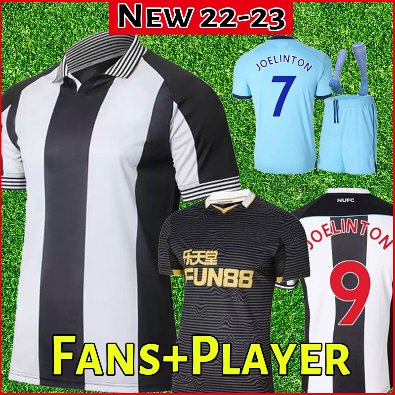 

New castle 2022 2023 Soccer Jerseys United WOOD 21 22 TRIPPIER WILSON TARGETT camisetas JOELINTON BRUNO G. Football Shirt RITCHIE kids full set player version socks, Away