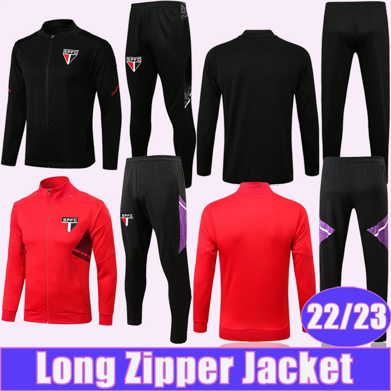 

2022 Sao Paulo ARBOLEDA CALLERI Jacket Tracksuit Kit Suit Soccer Jerseys Club GABRIEL NESTOR COUTO TORO Full Zip Training Wear Top Football Shirts, A511# 2022 jacket black
