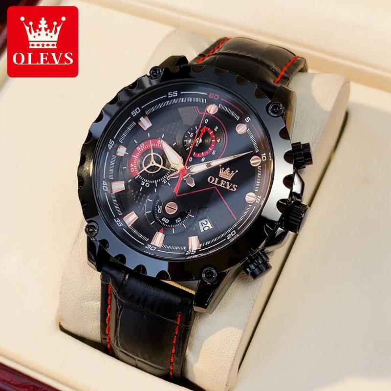 

Wristwatches Watches Mens Luxury Clock Casual Stainless Steel Wristwatch Moon Phase Men Watch Sport Waterproof Quartz ChronographWristwatche, Bronze