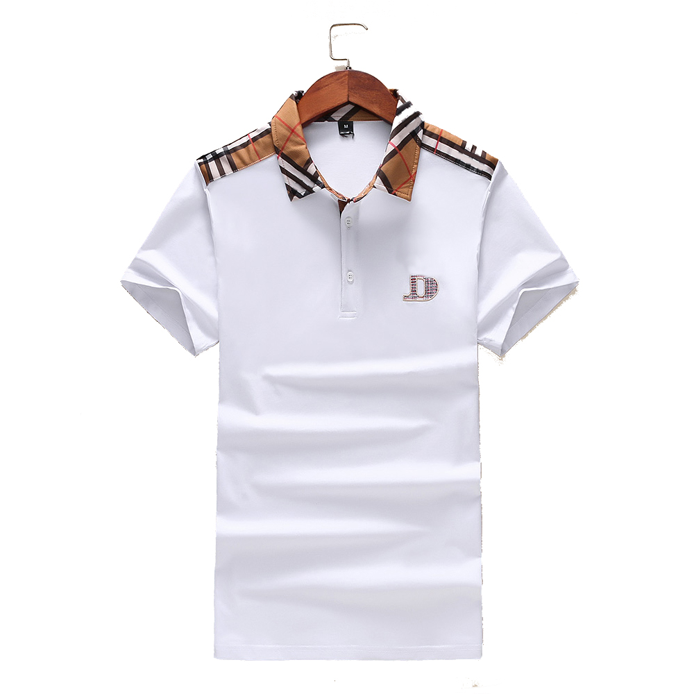 

2022 Mens polos shirt brand classic tshirt men Designers tees Embroidery short sleeve summer Lapel stripe solid color chest letter women decoration tops M-3XL#07, White