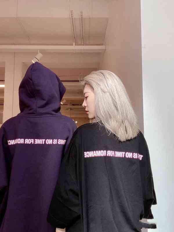 

New York Street Style Brief Print Cupid Angel Hoodie Winter Leisure Hooded T220721