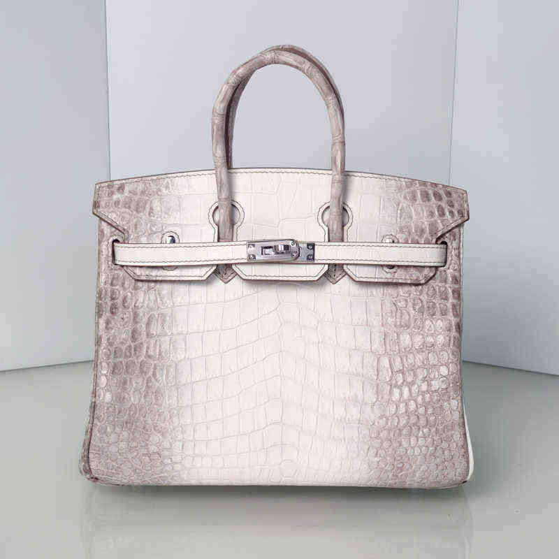 

Handbags Hermns Bags Shoulder Birkim Skin Platinum Bag Leather Crocodile 30cm Women's Hand Wax Thread Classic Elegant Fashion Luxury Brand I8EV, Himalayan white platinum 30cm