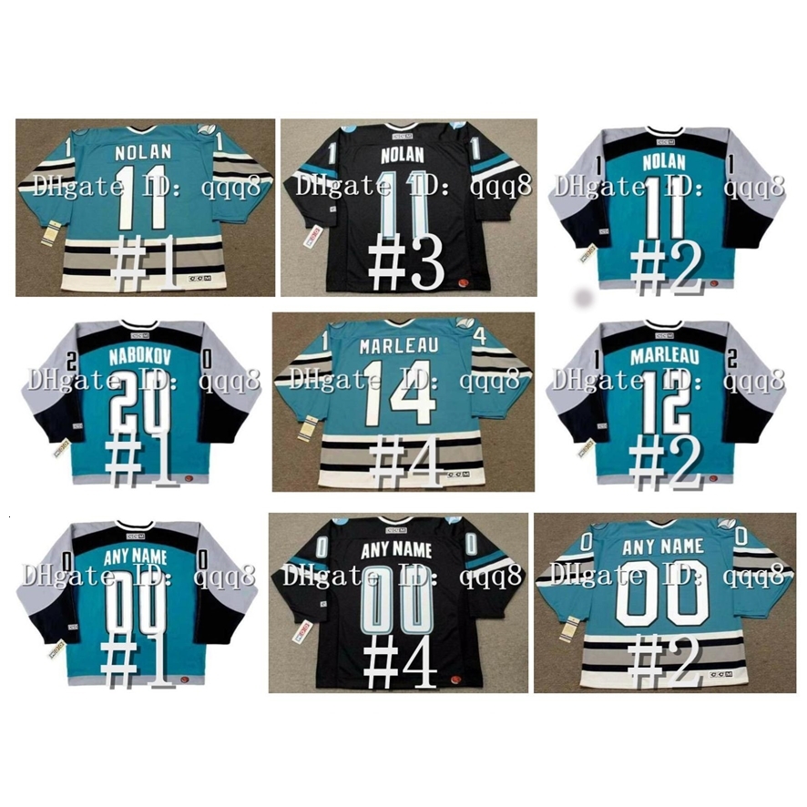 

Vintage CCM Hockey Jerseys Owen Nolan MIKE RICCI JOE THORNTON EVGENI NABOKOV PATRICK MARLEAU TEEMU SELANNE MARCO STURM RAY WHITNEY Cheechoo, As pic
