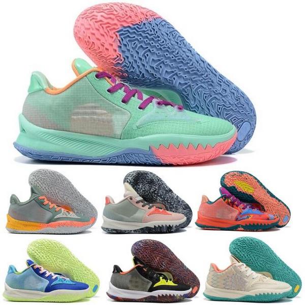 

Kyrie 4 4s Low Basketball Shoes Sneakers Men Bright Crimson Aquatone Keep Sue Fresh Dynasty Pale Coral Bred 2022 Top Lows Authentic Trainers, Beige