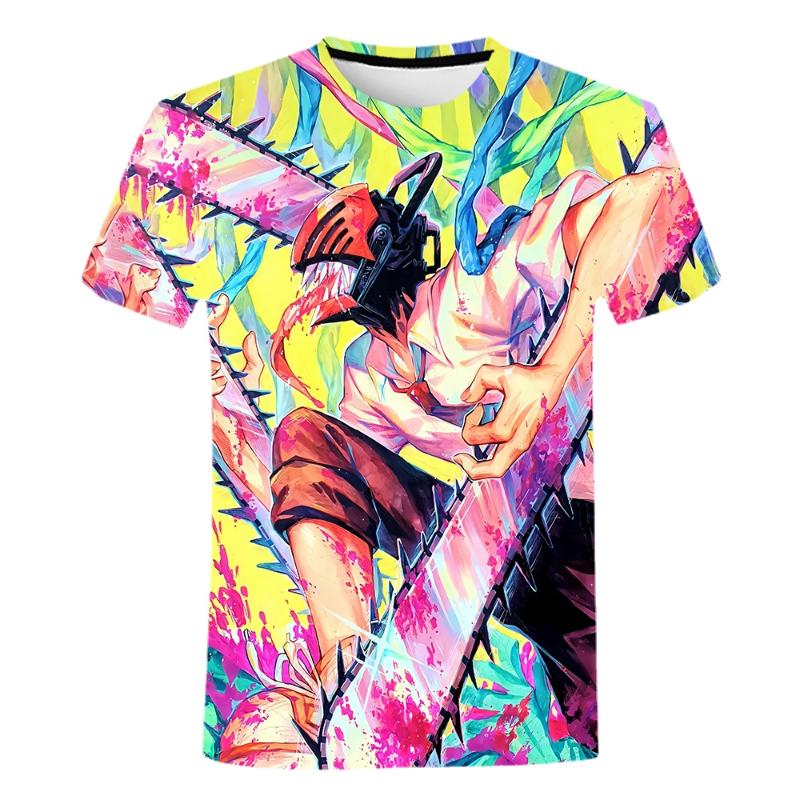 

Men's T-Shirts Chainsaw Man Summer Fashion 3DT Shirt Men Printing Casual Round Neck Hip-hop T-shirt Street 6XLMen's, Tam2326