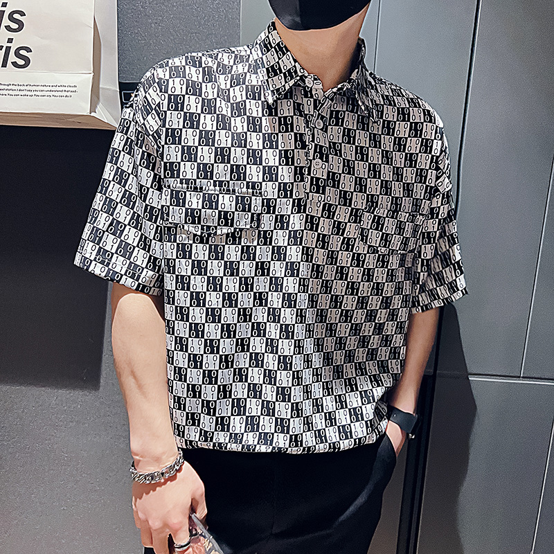 

POLO T-shirts for Men Suummer Short Sleeve Loose Casual Polo T-Shirt Streetwear Man Clothing Korean Social Lapel Tee Tops, Black